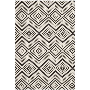 Sonny Hand-Woven Cotton Ivory/Brown Area Rug