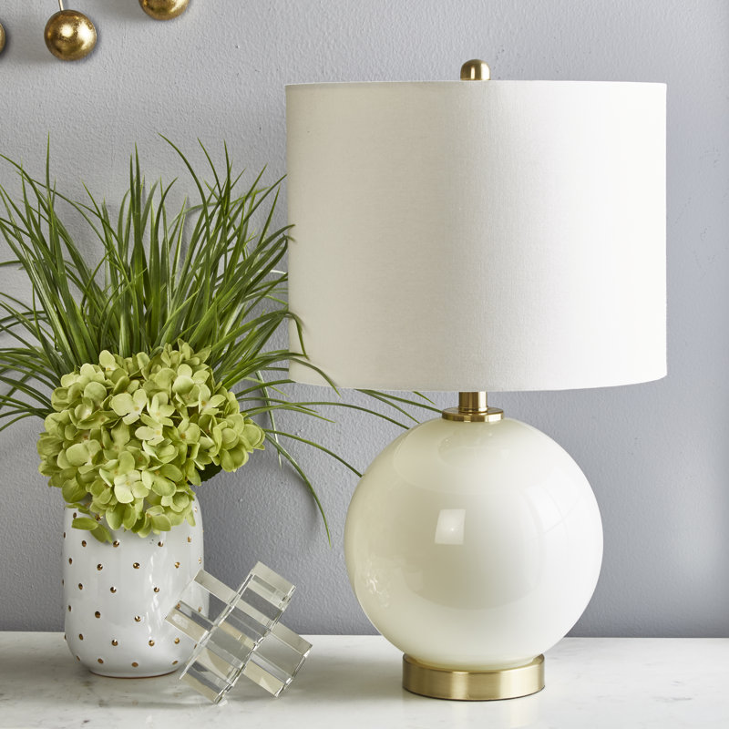 round white table lamp