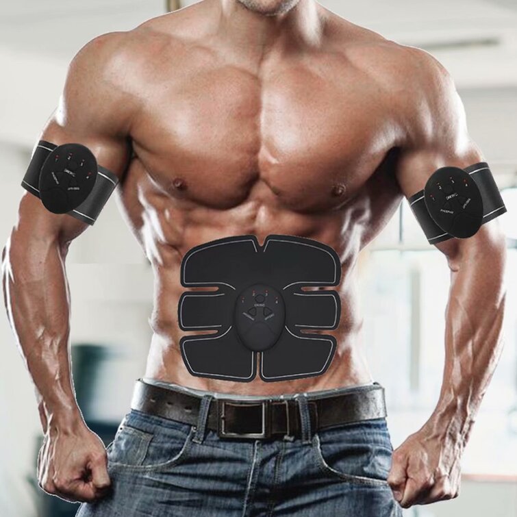 3 In 1 Fitness Belt Smart EMS Abs Muscle Toning Trainer Charminer Stimulator Kit