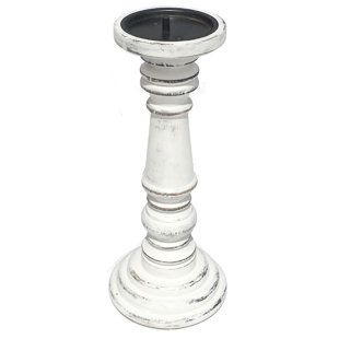 no spike Parlane Mango Wood Candle Holder Candlestick 20cm for Pillar Candle