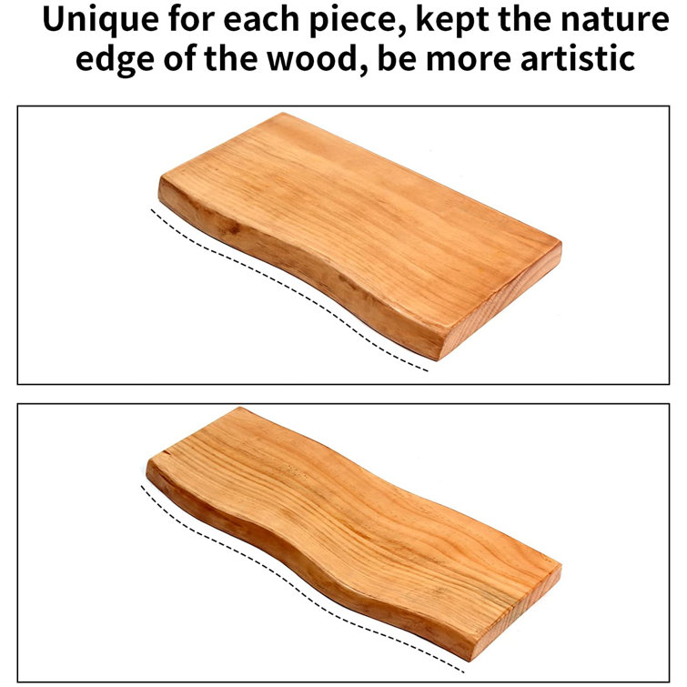 Floating Shelves Wall Mounted Set Of 2, Pine Rustic Wood Wall Shelf,  Hanging Shelf For Bathroom, Kitchen, Office, Bedroom, Shop Displaying