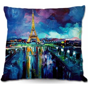 Paris Decorative Pillow Pink Rizzy Home Kids Pillow Eiffel Tower
