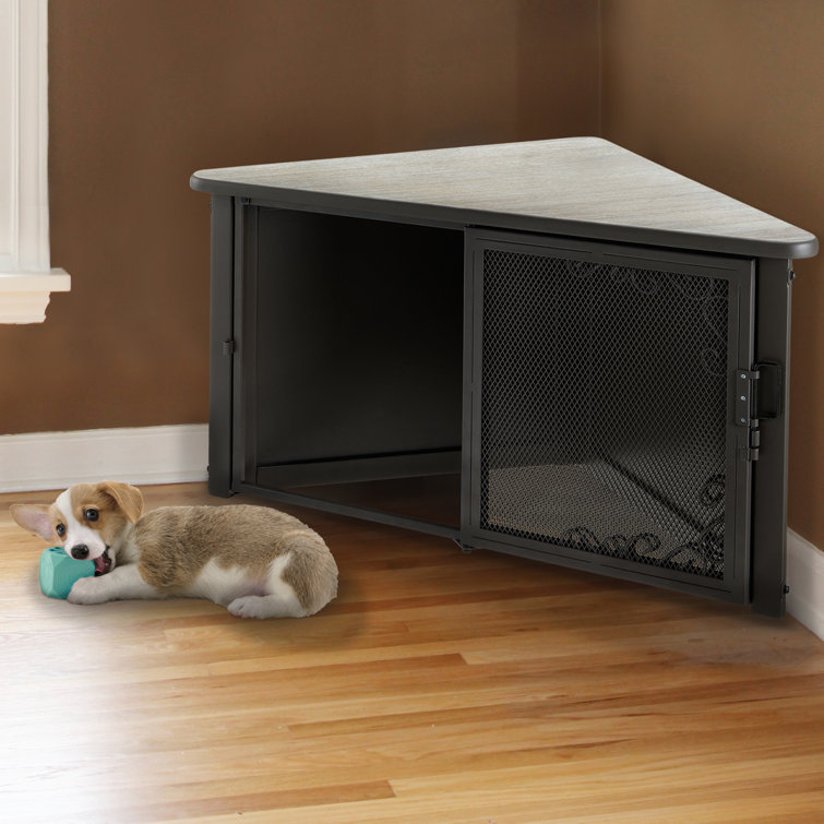 corner dog crate