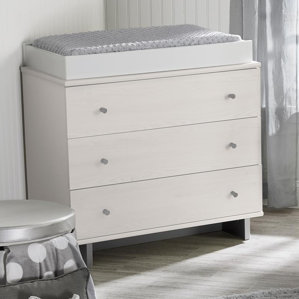 Maple Lane Dove 3 Drawer Dresser by Little Seeds