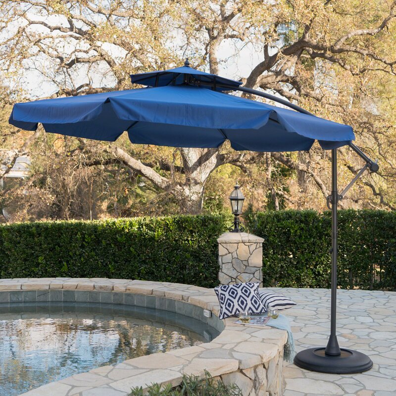 Darby Home Co Simplot Outdoor Sunshade 9.5' Cantilever Umbrella ...