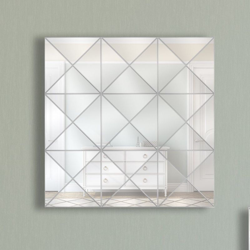 Majestic Mirror Triangle Style Three Wall Wayfair Triangle Style Three Wall Mirror
