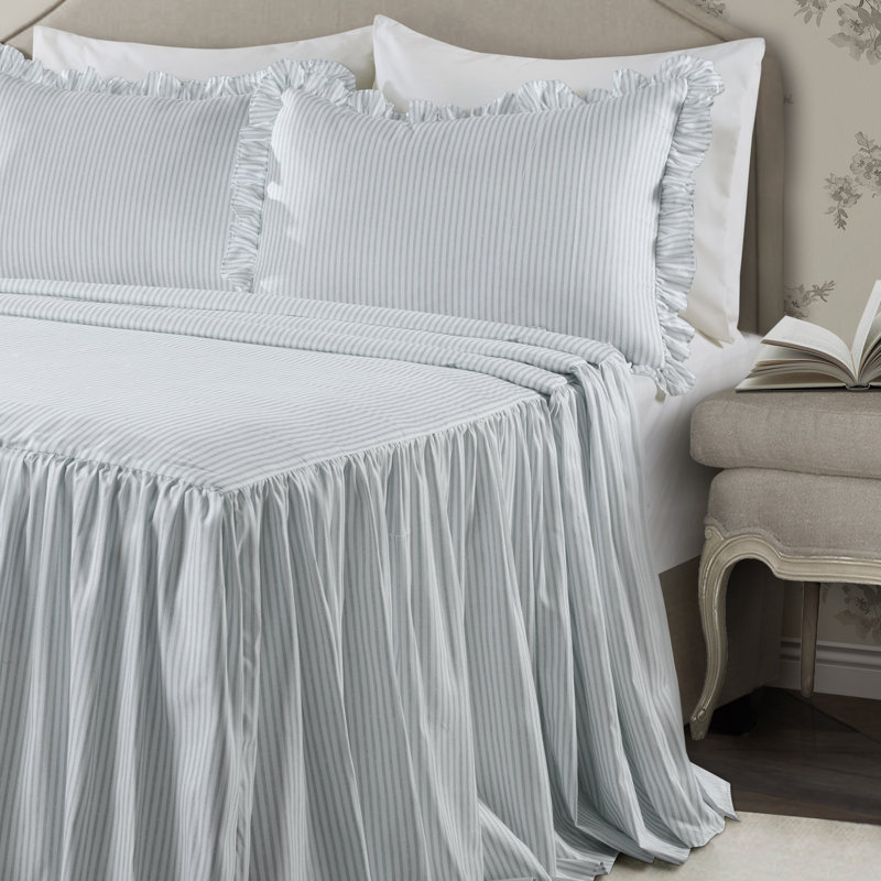 Reyna Microfiber Reversible 3 Piece Bedspread Set Size: Queen Bedspread + 2 Standard Shams, Color: Gray