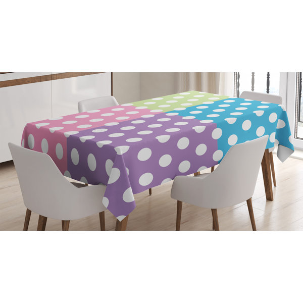 East Urban Home Ambesonne Polka Dots Tablecloth Polka Dots In