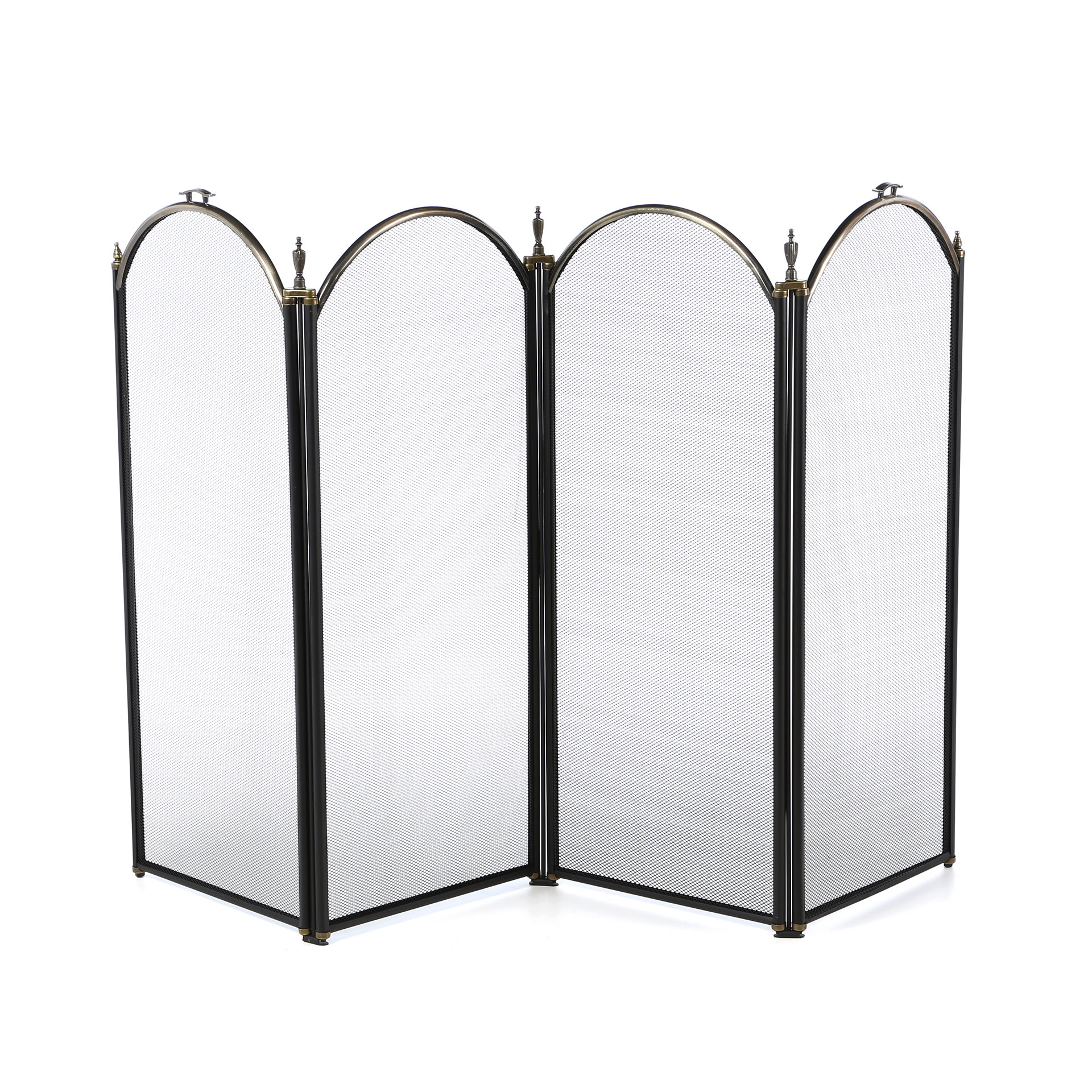 Uniflame 4 Panel Steel Fireplace Screen Reviews Wayfair