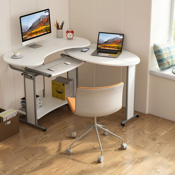 Heatherly Rotating Reversible L Shaped Computer Desk Heatherly Rotating Reversible L Shaped Computer Desk