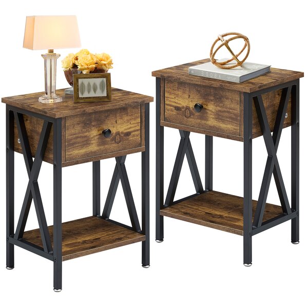 andover oak espresso nightstand