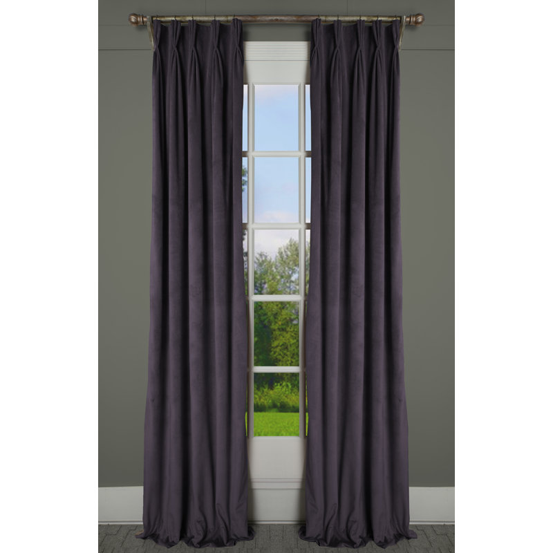 Winston Porter Elin Solid Room Darkening Thermal Pinch Pleat