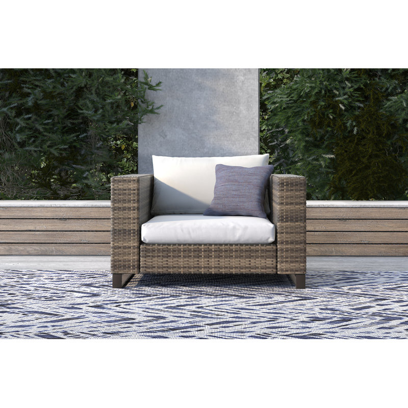 Tommy Hilfiger Oceanside Outdoor Wicker Patio Chair With Cushions