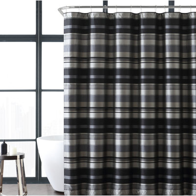 Charlton Home Heuer Stripe Single Shower Curtain