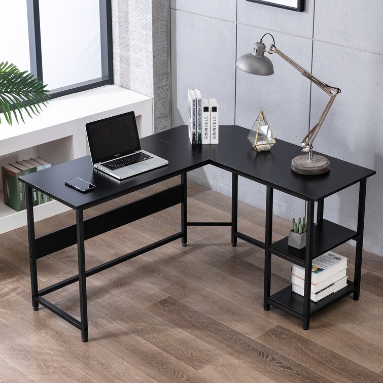 Industrial Lodge Home Peabody L-Shape Desk & Reviews | Wayfair