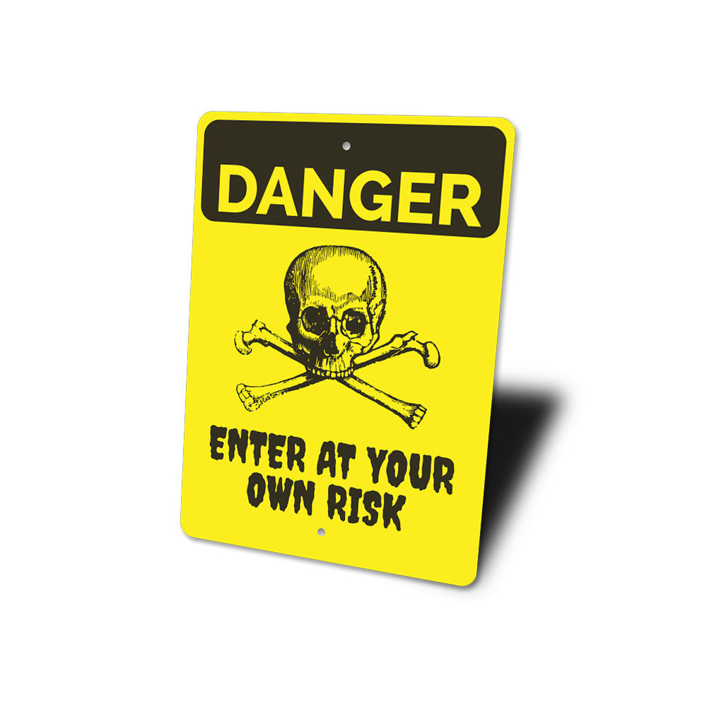 Lizton Sign Shop, Inc Halloween Danger Aluminum Sign Wayfair