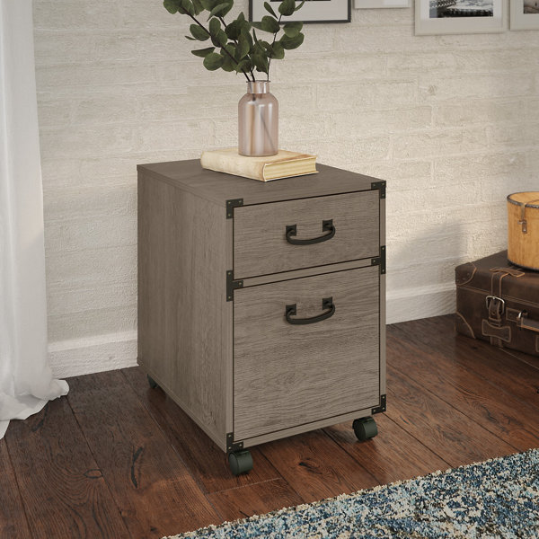 Kathy Ireland Home By Bush Furniture Ironworks 2 Drawer Mobile Vertical Filing Cabinet Reviews Wayfair