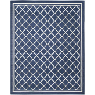 Nautical Area Rugs You Ll Love Wayfair Maritza Geometric Navy Beige Indoor Outdoor Woven Area Rug