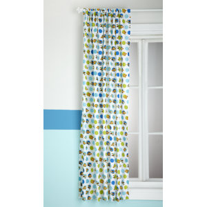 Finding Nemo Graphic Print & Text Semi-Sheer Rod pocket Single Curtain Panel