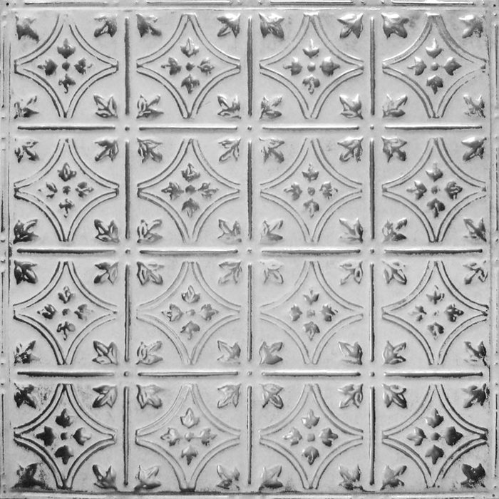 American Tin Ceilings 24 X 24 Metal Wall Paneling In Silver