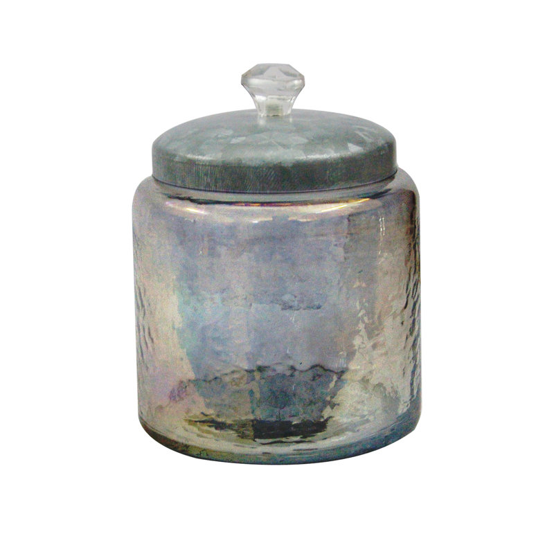 House of Hampton Clear Lustre Glass Canister - Set Of 2 ...