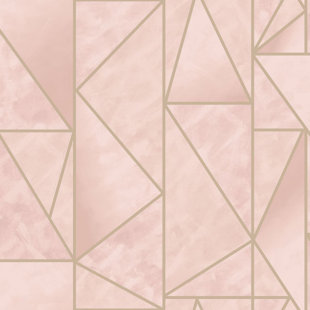 Geometric Pink Wallpaper You Ll Love In 2021 Wayfair Gold geometric marble background wallpaper rose gold. geometric pink wallpaper you ll love in