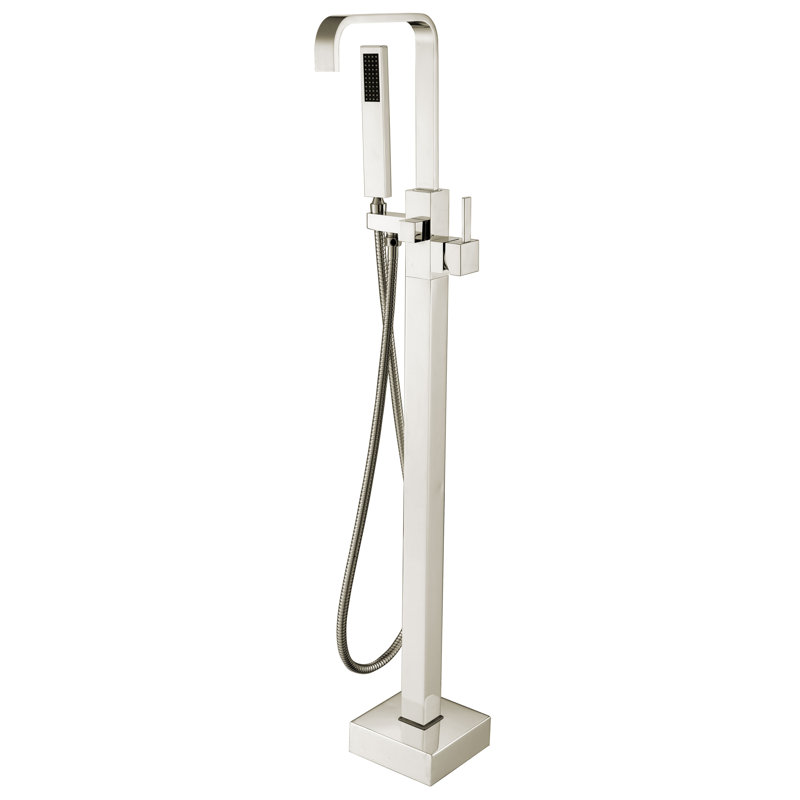 Anzzi Victoria Double Handle Floor Mounted Clawfoot Tub Faucet