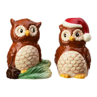 Brown Salt Pepper Shakers Mills You Ll Love Wayfair Season Christmas Owls 2 Piece Salt And Pepper Shakers Set