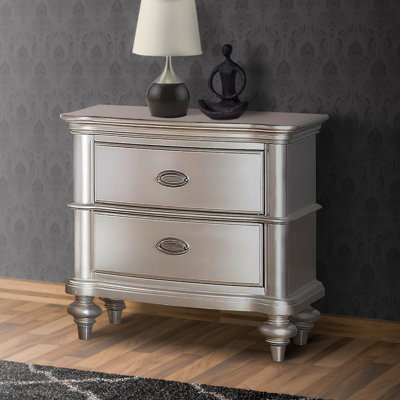 Lalonde 2 - Drawer Nightstand in Silver