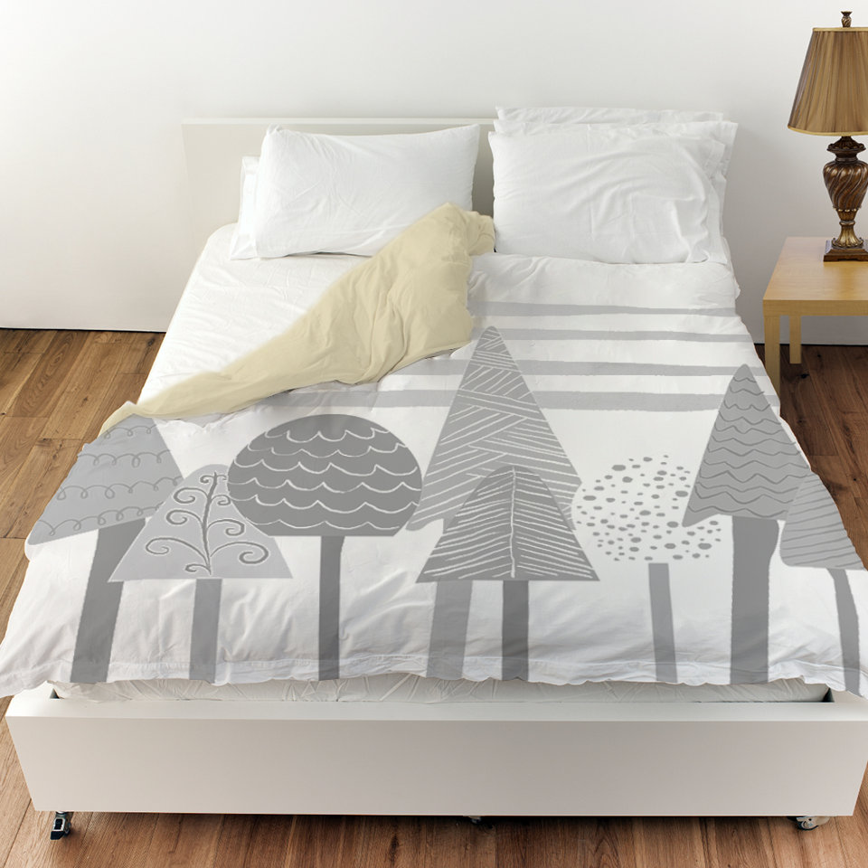 Oliver Gal Scandinavian Tree Tops Duvet Cover Wayfair