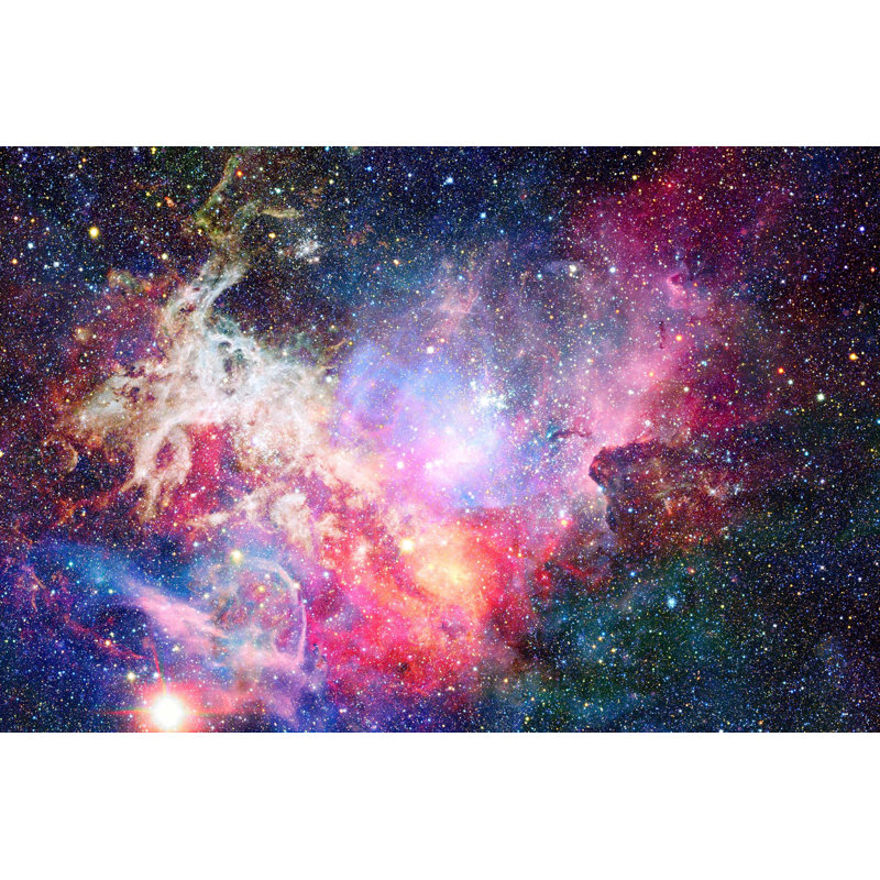 Ebern Designs Lyndon Removable Nebula Space Watercolor Galaxy 3 92