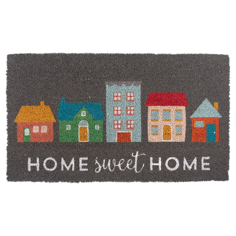 Ebern Designs Emalie Coir Home Sweet Home 17 X 30 Non Slip