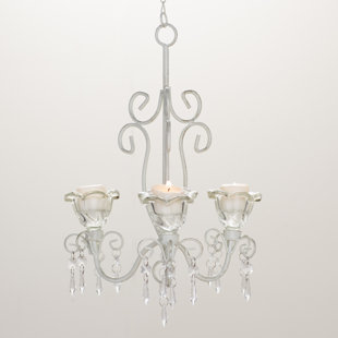 Acrylic Chandelier Wayfair Barr Iron Acrylic 3 Light Candle Style Chandelier