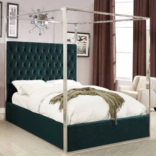 Go to store & view more images Everly Quinn Pamala Upholstered Canopy Bed