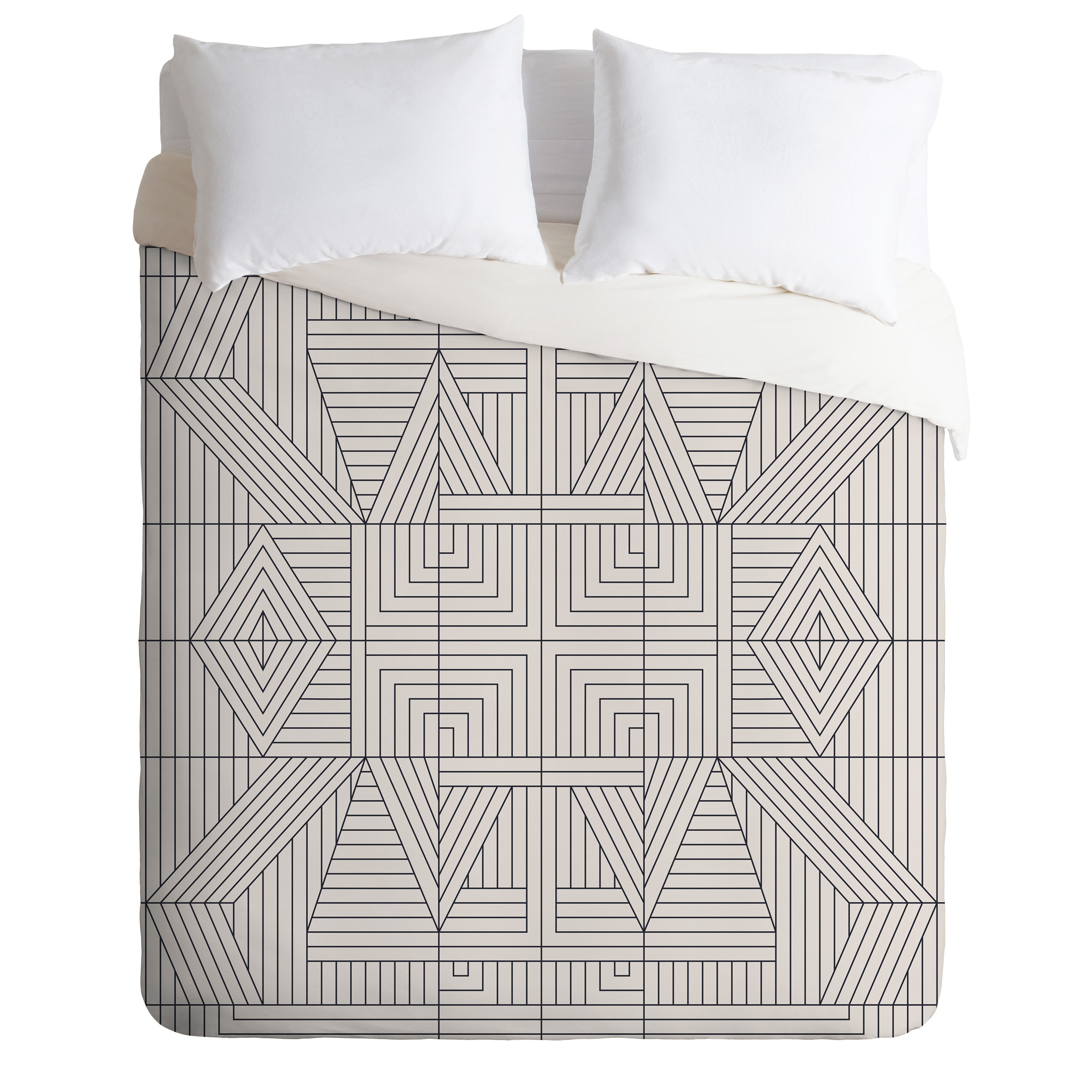 East Urban Home Line Mandala Duvet Cover Wayfair