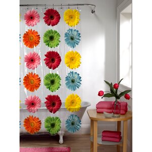 Galene PEVA Daisy Shower Curtain