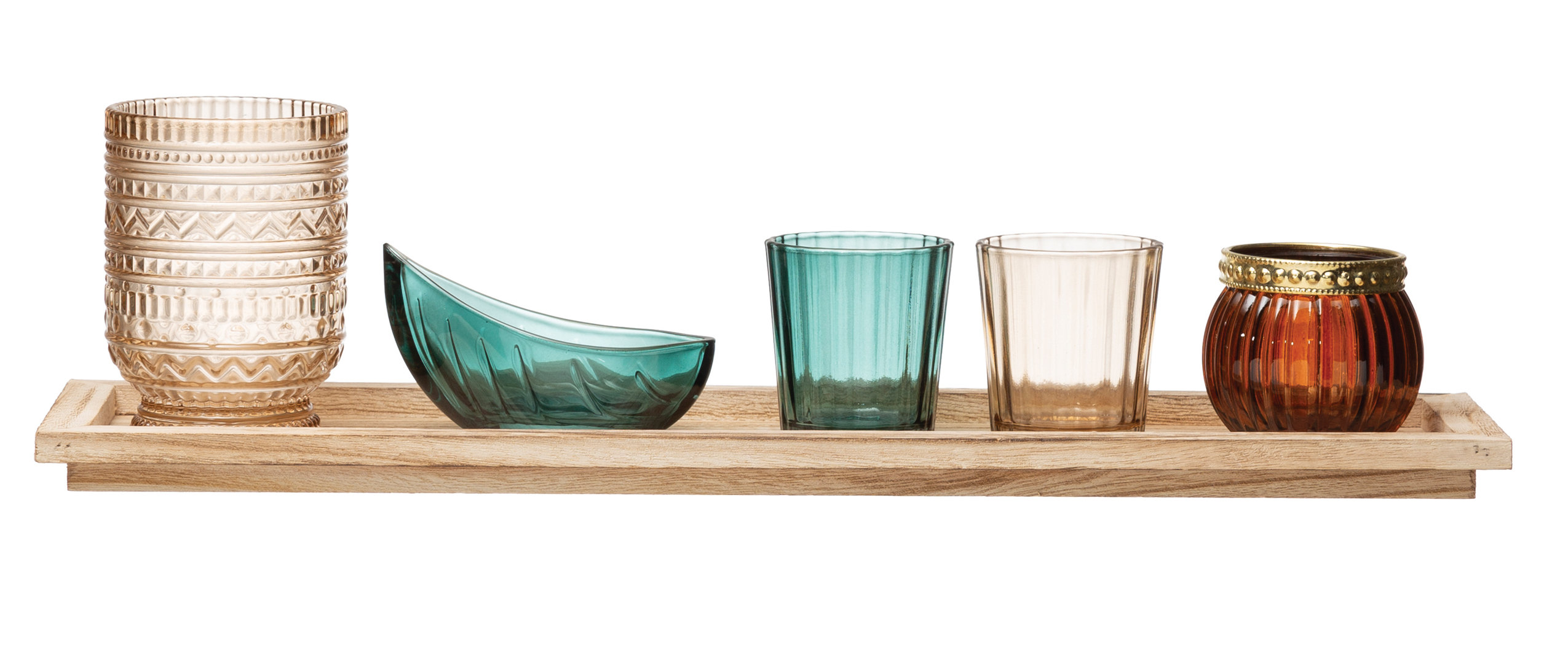 5 Piece Glass Votive Holder Set Reviews Joss Main