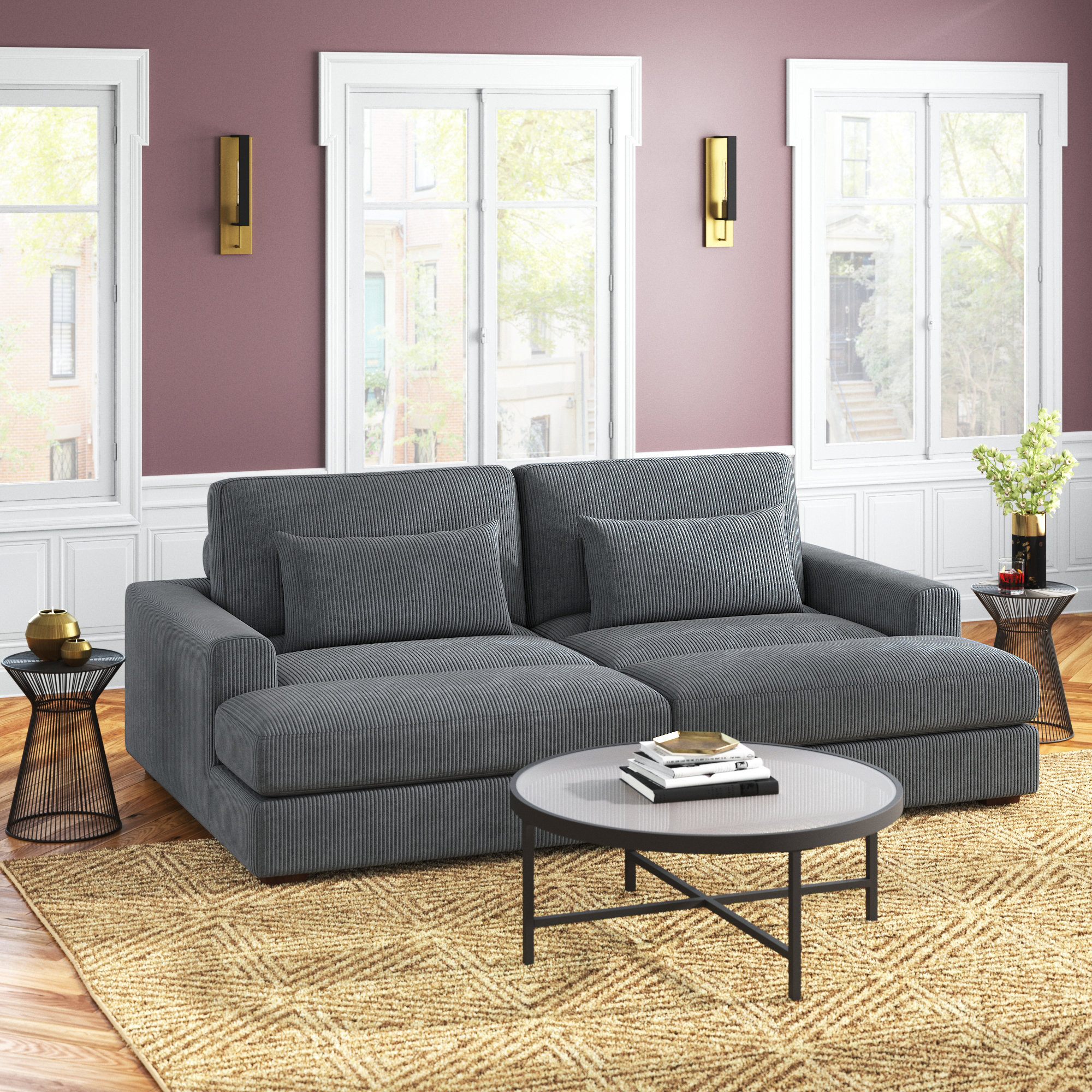 Etta Avenue™ Mordecai 90 Square Arm Sofa & Reviews | Wayfair