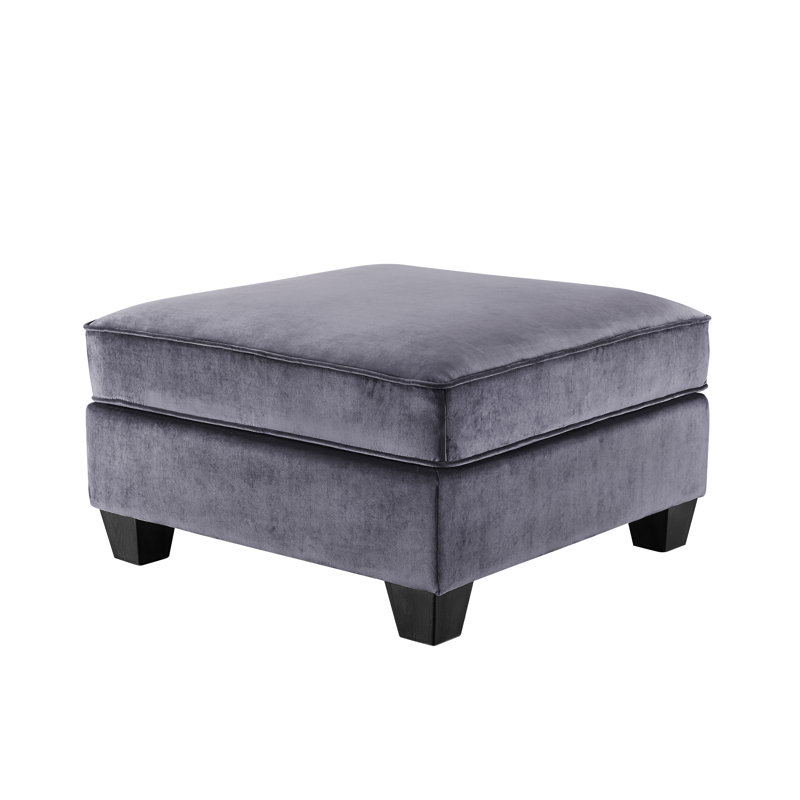 Ivy Bronx Marcie 120 Wide Velvet Reversible Modular Corner Sectional With Ottoman Reviews