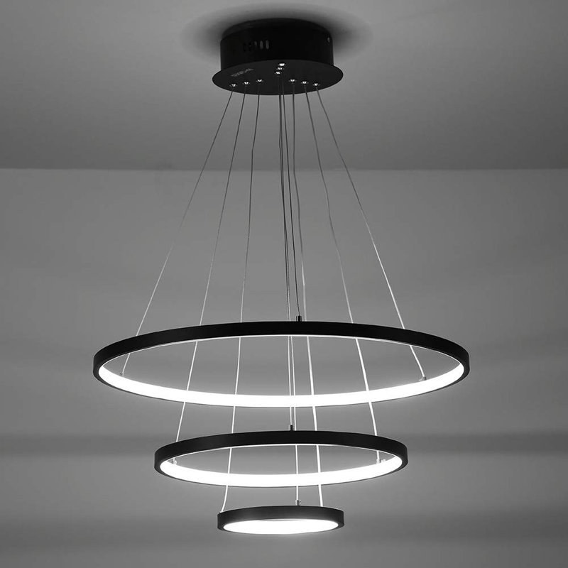 circle led chandelier
