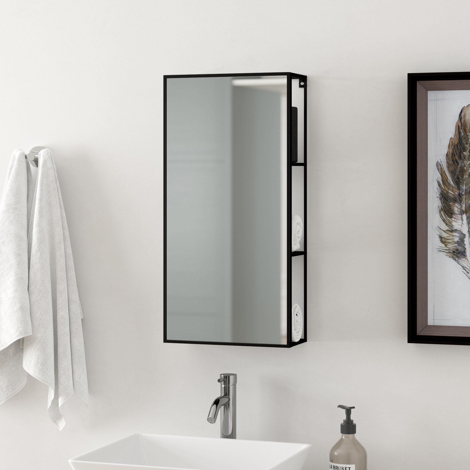 Umbra 3048cm W X 6129cm H X 1334cm D Wall Mounted Bathroom Cabinet Reviews Wayfaircouk