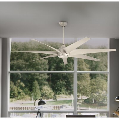 80 Bowling 7 Blade Outdoor Ceiling Fan Brayden Studio Finish