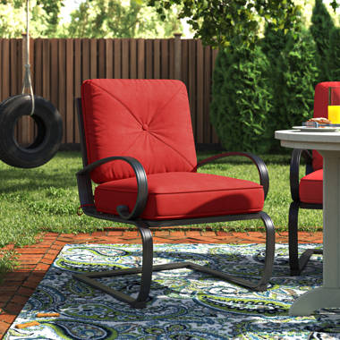 kathryn patio chair with cushions and ottoman