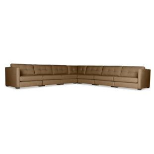 Timpson Buttoned L-Shape Modular Sectional by Latitude Run Best Design