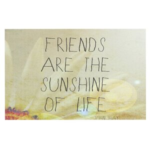 Rachel Burbee 'Friends and Sunshine' Doormat