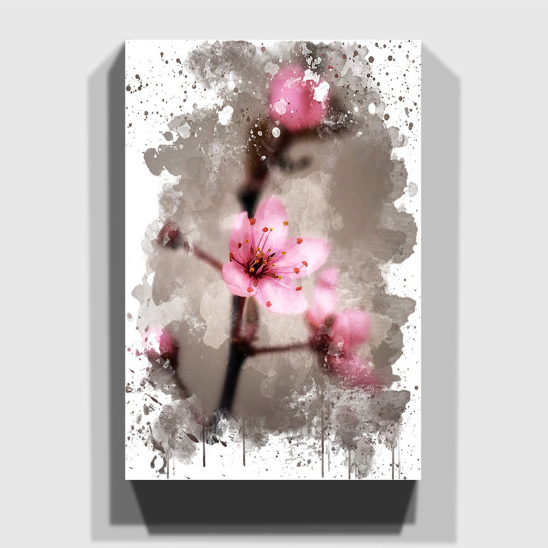 World Menagerie Japanese Cherry Blossom Flower Graphic Art Print