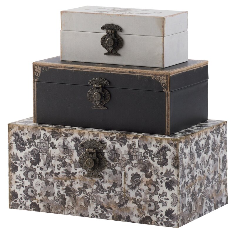 World Menagerie Cassimere Black Decorative Boxes & Reviews | Wayfair