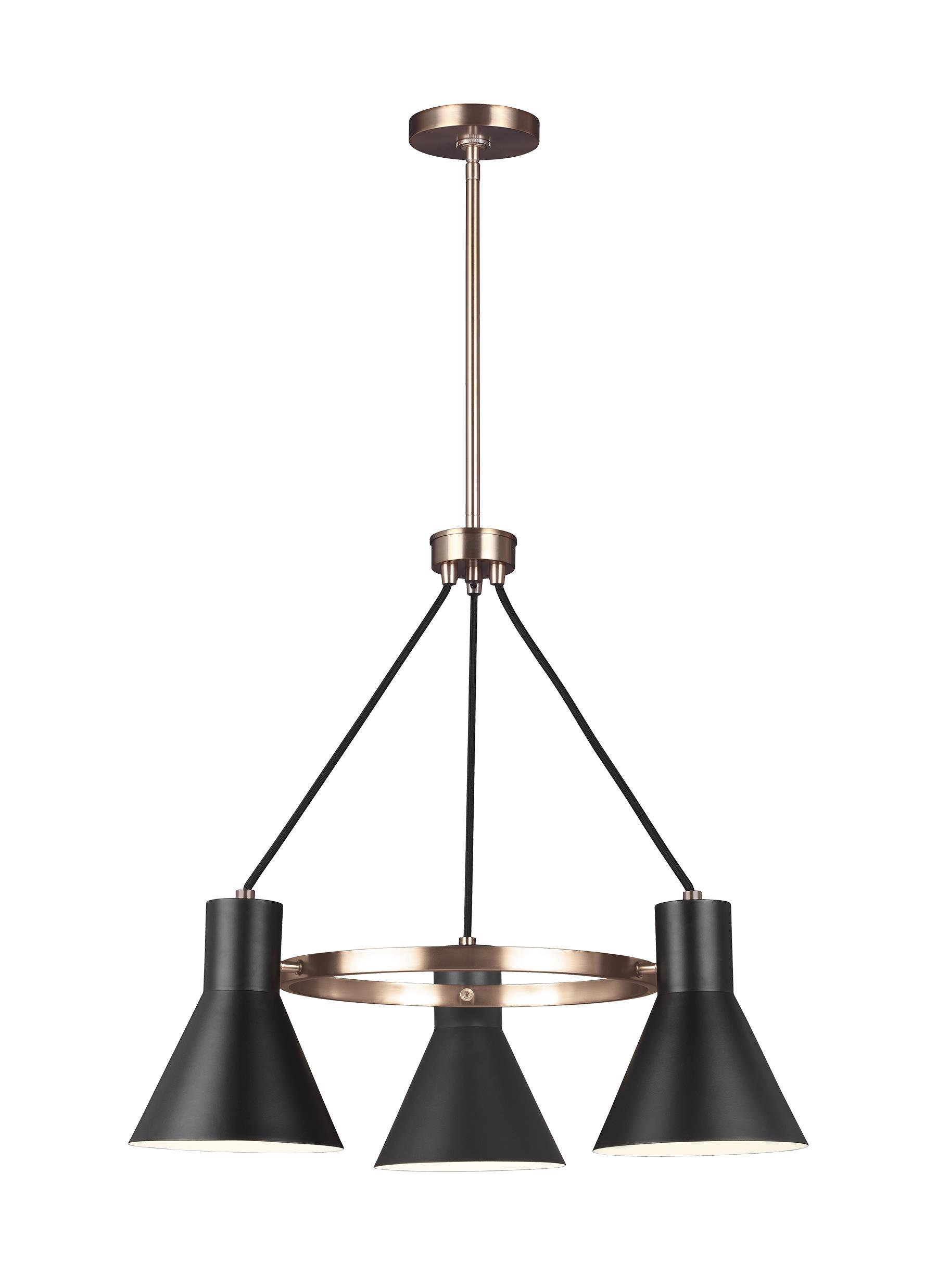 Alton 3 Light Modern Shaded Chandelier Alton 3 Light Modern Shaded Chandelier