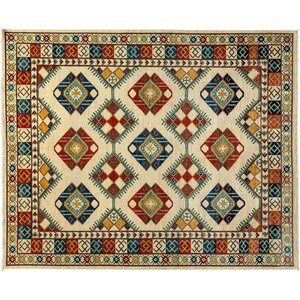 Tribal Hand-Knotted Red Area Rug