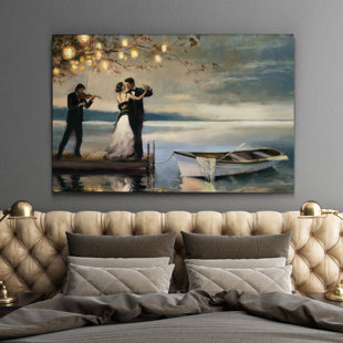 ROMANTIC ART PRINT Paris Romance by Kate Carrigan 28x28 Eiffel Tower Kiss Poster